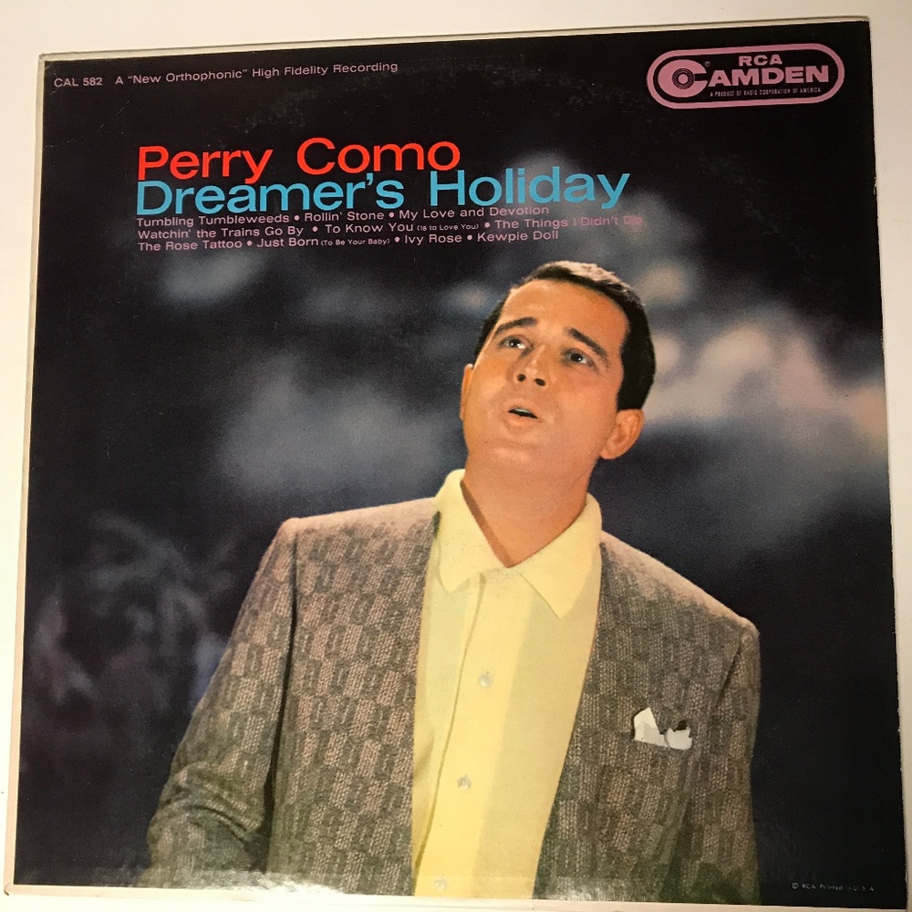 Music Record Album Vinyl Perry Como 1949